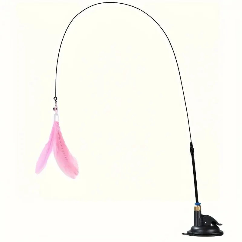 cat teaser wand joojeo feather toy