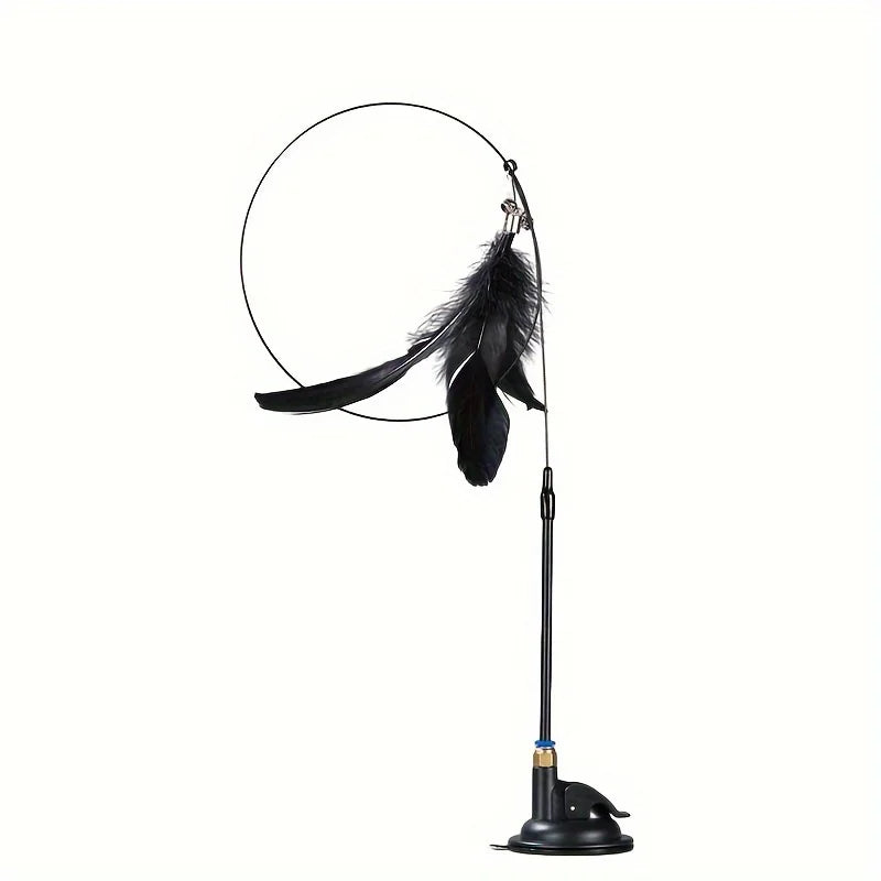 cat teaser wand joojeo feather toy