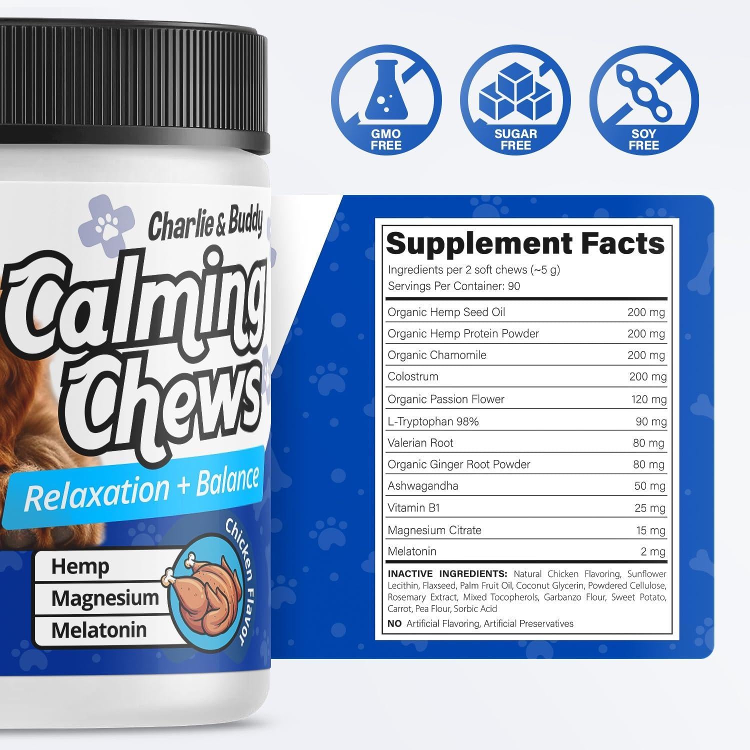 JooJeo Calming Chews for Dogs – Relaxation & Anxiety Support
