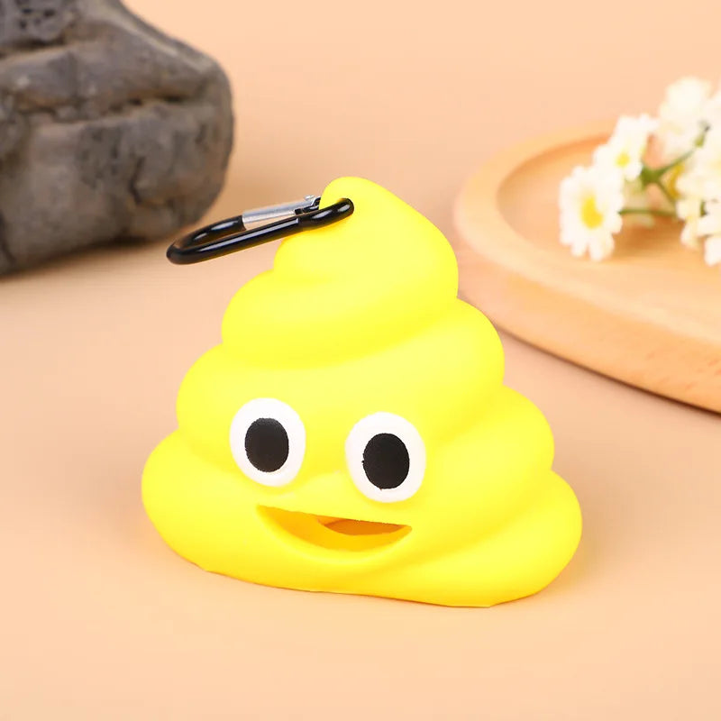 JooJeo Emoji Waste Bag Dispenser Clip | Fun Dog Walking Accessory