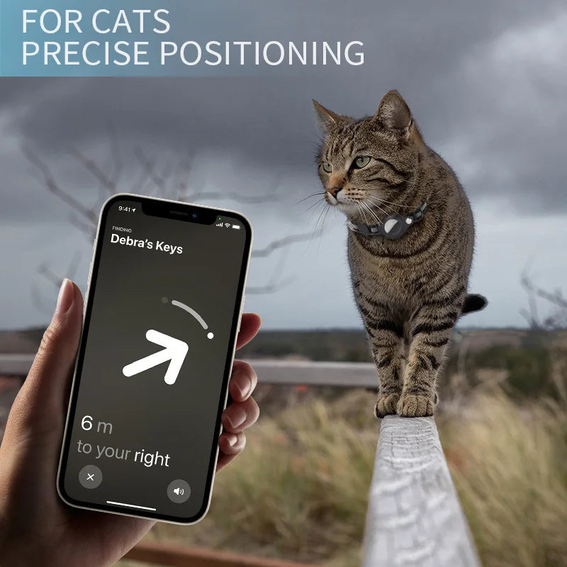 JooJeo AirTag Cat Collar — Breakaway Safety Collar with AirTag Holder & Bell
