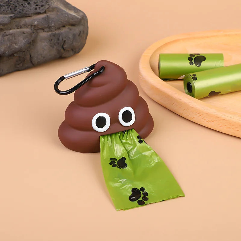 JooJeo Emoji Waste Bag Dispenser Clip | Fun Dog Walking Accessory