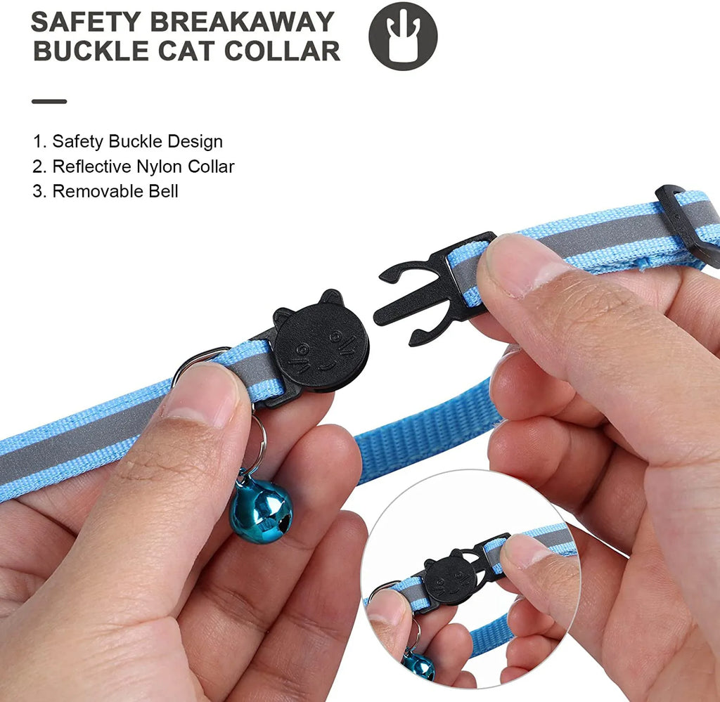JooJeo AirTag Cat Collar — Breakaway Safety Collar with AirTag Holder & Bell