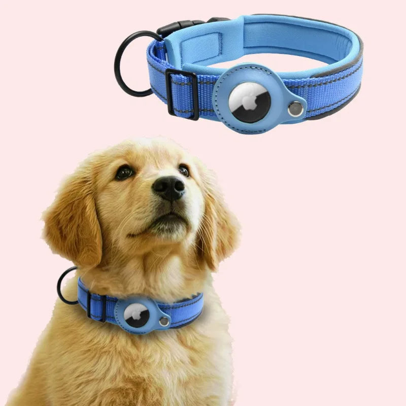 airtag dog collar joojeo reflective safety collar