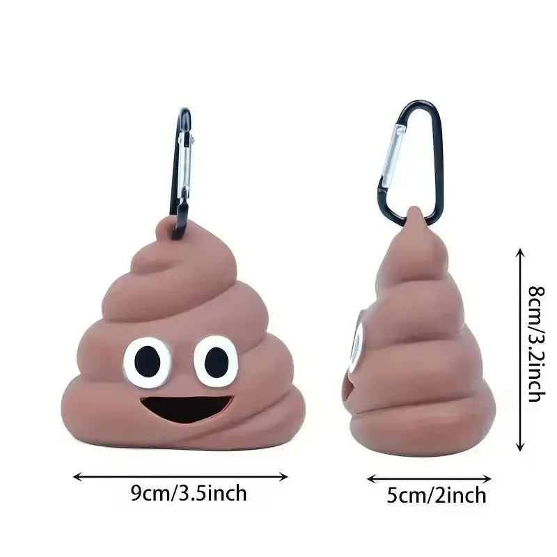 JooJeo Emoji Waste Bag Dispenser Clip | Fun Dog Walking Accessory