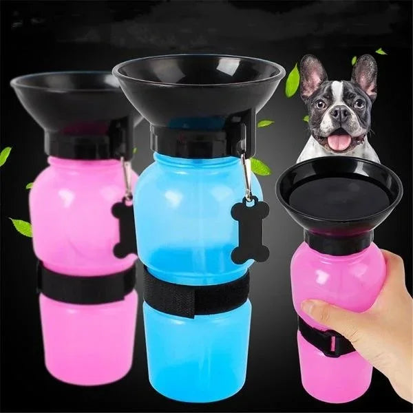 JooJeo Portable Dog Water Bottle — 500ml Travel Dispenser for Walks & Hikes