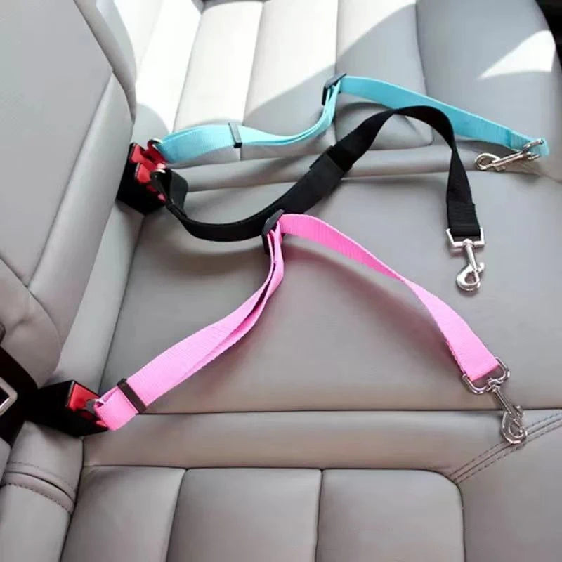 JooJeo Dog Car Safety Belt — Adjustable Seat Belt Harness for Dogs