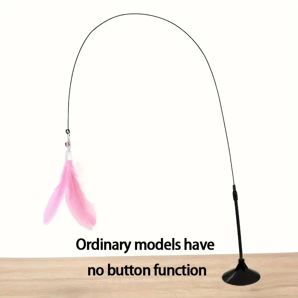cat teaser wand joojeo feather toy