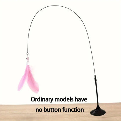 cat teaser wand joojeo feather toy