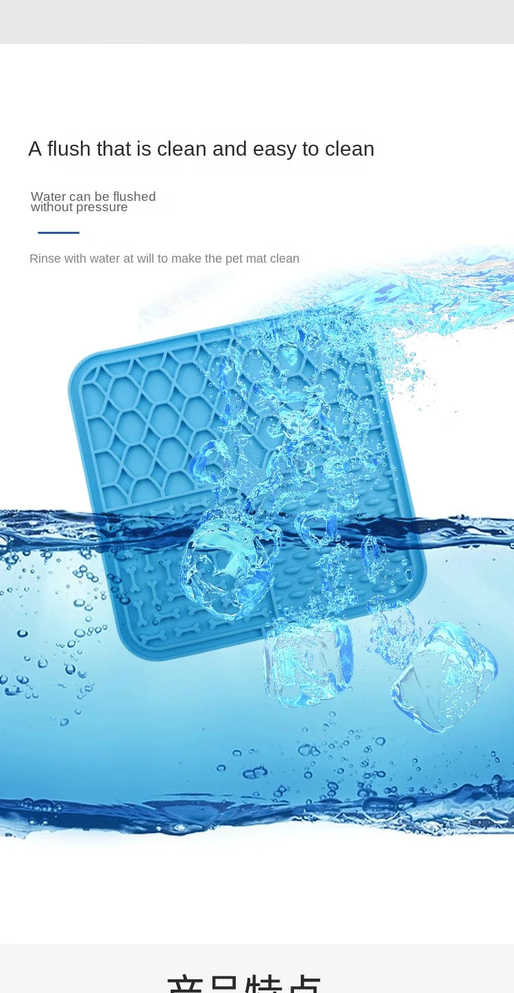 JooJeo Slow Feeder Lick Mat — Anti-Anxiety Silicone Feeding Mat for Dogs & Cats