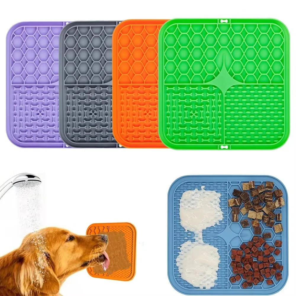 JooJeo Slow Feeder Lick Mat — Anti-Anxiety Silicone Feeding Mat for Dogs & Cats