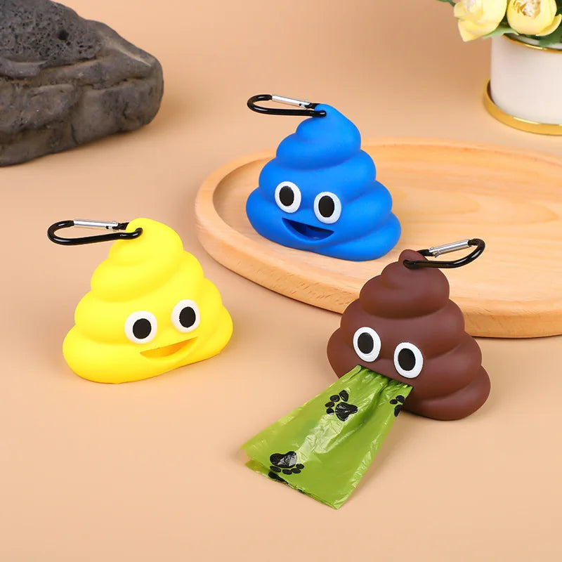 JooJeo Emoji Waste Bag Dispenser Clip | Fun Dog Walking Accessory