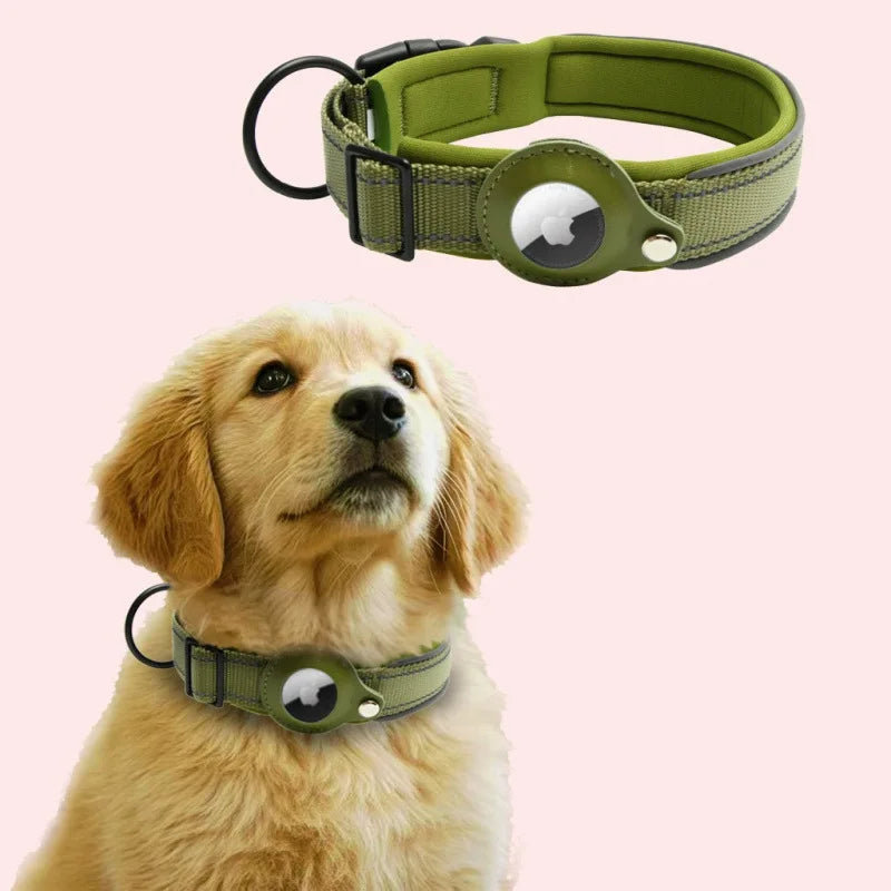 JooJeo AirTag Dog Collar — Reflective Safety Collar with Built-In AirTag Holder