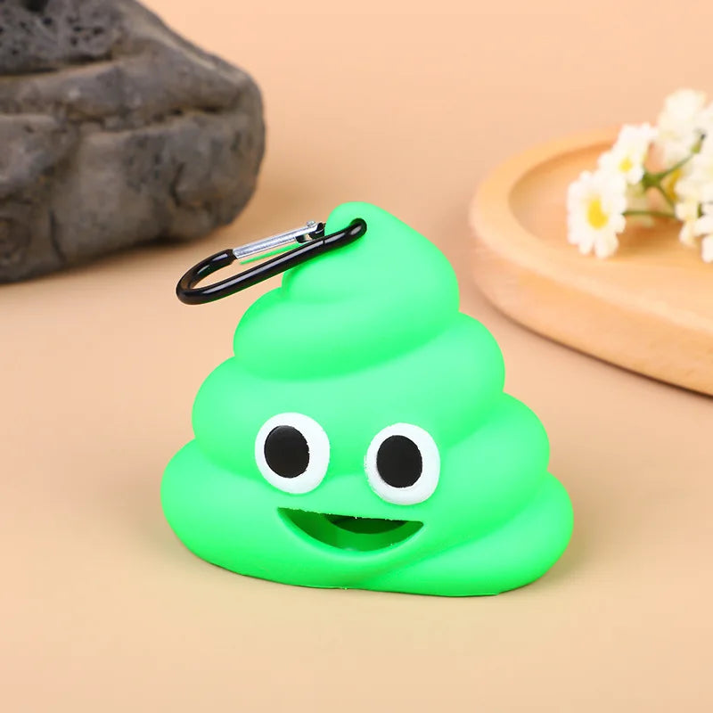 JooJeo Emoji Waste Bag Dispenser Clip | Fun Dog Walking Accessory