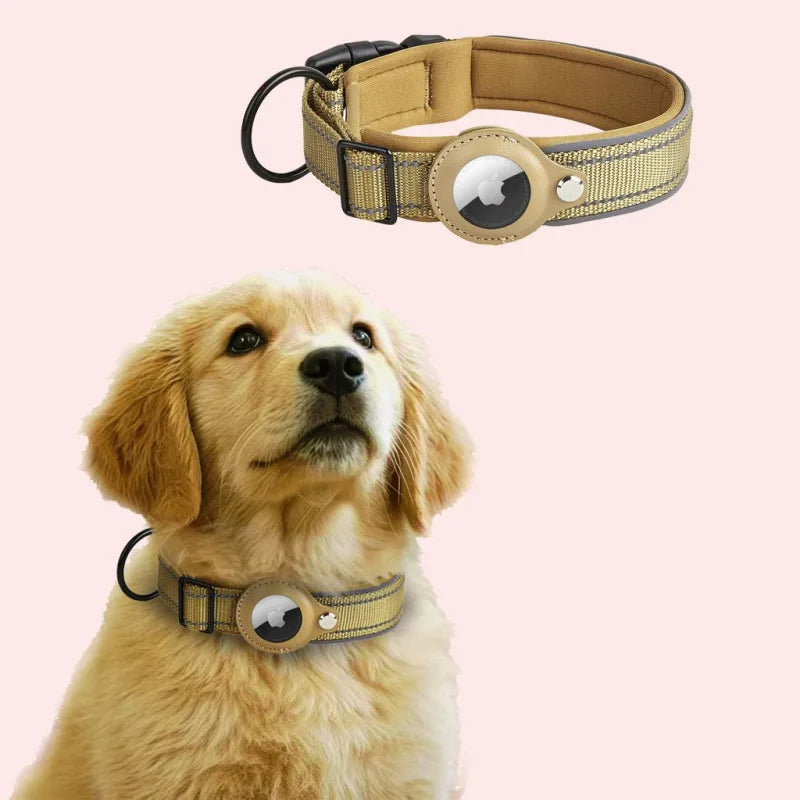JooJeo AirTag Dog Collar — Reflective Safety Collar with Built-In AirTag Holder