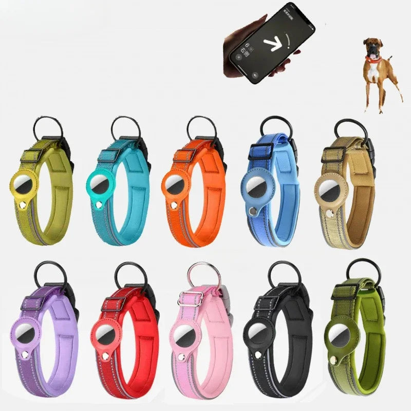 JooJeo AirTag Dog Collar — Reflective Safety Collar with Built-In AirTag Holder
