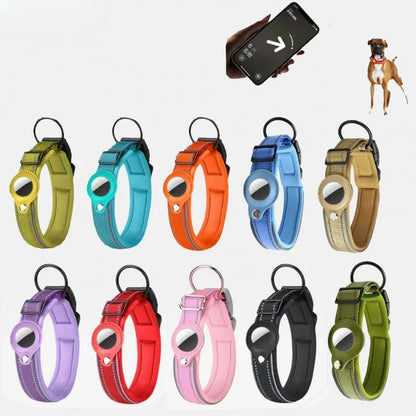 airtag dog collar joojeo reflective safety collar